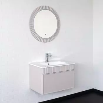 Мебель для ванной комнаты Comforty Мадрид 71 см подвесная, серый шелк