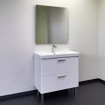 Мебель для ванной комнаты Comforty Танжер 91 см напольная, белая