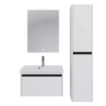 Мебель для ванной комнаты Dreja Luxury 70 см, подвесная, белая