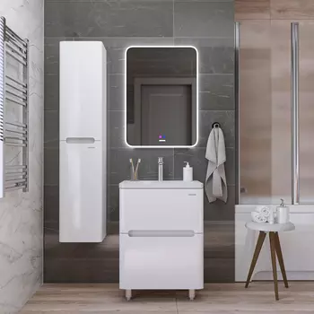 Мебель для ванной комнаты Grossman Адель 60 см напольная белая