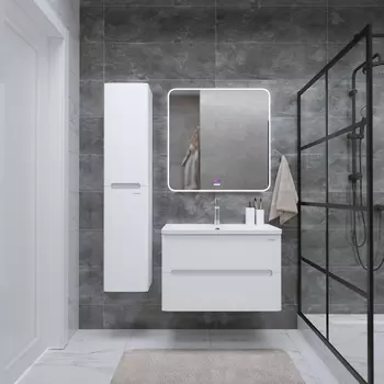 Мебель для ванной комнаты Grossman Адель 80 см подвесная белая