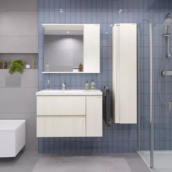 Мебель для ванной комнаты Grossman Юнит 81 см подвесная, кадена лайт