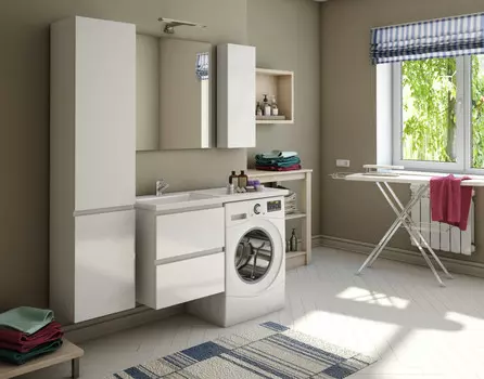 Мебель для ванной комнаты Эстет Dallas Luxe 130 подвесная 2 ящ. L