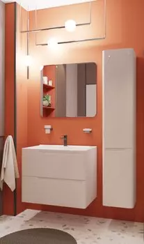 Мебель для ванной комнаты Эстет Kare Luxe 80 подвесной 2 ящ. белый