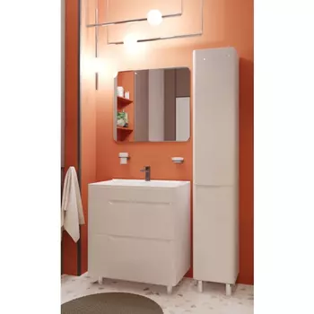 Мебель для ванной комнаты Эстет Kare Luxe 80 напольный 2 ящ. белый