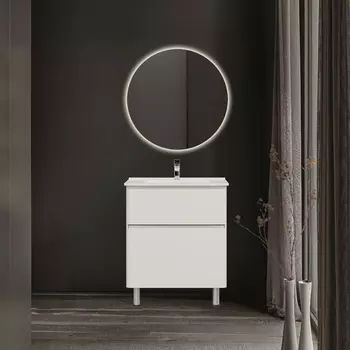 Мебель для ванной комнаты Jorno Chiara luce 70 см напольная, белая