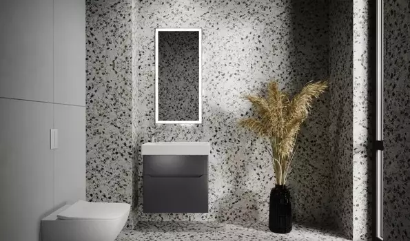 Мебель для ванной комнаты Jorno Folk 55 см антрацит