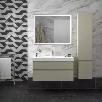 Мебель для ванной комнаты Kerama Marazzi Cubo 80 см подвесная, лимо