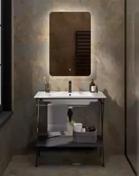 Мебель для ванной комнаты Kerama Marazzi Piano Next 75 см напольная, черная матовая