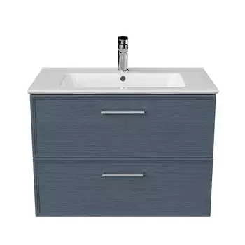 Мебель для ванной комнаты Kerama Marazzi Piano Classic 75 см подвесная, 2 ящика, синяя