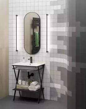 Мебель для ванной комнаты Kerama Marazzi Piano Next 65 см напольная, черная матовая