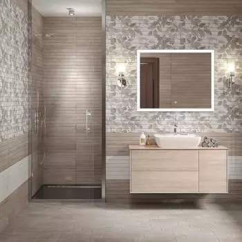 Мебель для ванной комнаты Kerama Marazzi Plaza Modern 120 см, подвесная, 3 ящика, белая, дуб