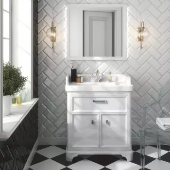 Мебель для ванной комнаты Kerama Marazzi Pompei 60 см напольная, белая глянцевая