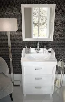 Мебель для ванной комнаты Kerama Marazzi Pompei 60 см напольная, белая глянцевая