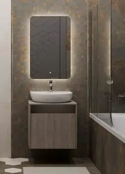 Мебель для ванной комнаты Kerama Marazzi Pro 60 см подвесная, 1 ящик, дуб