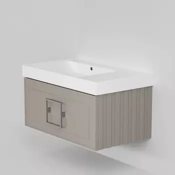 Мебель для ванной комнаты La Fenice Cubo 80 см, подвесная, 1 ящик, Cappuccino