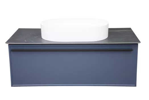 Мебель для ванной комнаты La Fenice Elba 100 см, подвесная, 1 ящик, Blu grigio