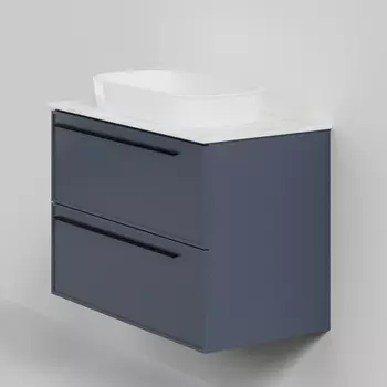 Мебель для ванной комнаты La Fenice Elba TWIN 90 см, подвесная, 2 ящика, Blu grigio