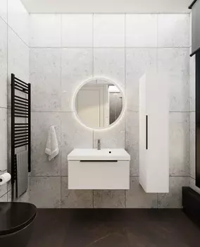 Мебель для ванной комнаты La Fenice Simpla 100 см, подвесная, 1 ящик, Bianco