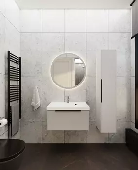 Мебель для ванной комнаты La Fenice Simpla 100 см бежевая матовая 1 ящик