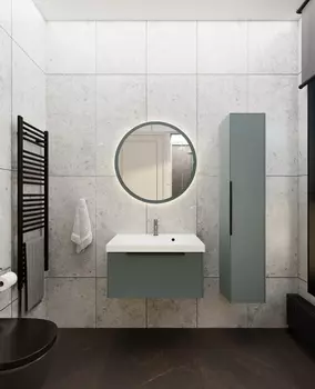 Мебель для ванной комнаты La Fenice Simpla 100 см, подвесная, 1 ящик, Grigio