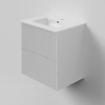 Мебель для ванной комнаты La Fenice Terra TWIN 60 см, подвесная, 2 ящика, Bianco