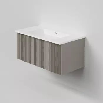 Мебель для ванной комнаты La Fenice Terra 80 см, подвесная, 1 ящик, Cappuccino