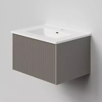 Мебель для ванной комнаты La Fenice Terra 60 см, подвесная, 1 ящик, Cappuccino