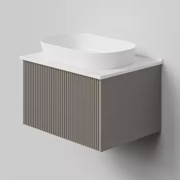 Мебель для ванной комнаты La Fenice Terra 60 см, подвесная, 1 ящик, Cappuccino