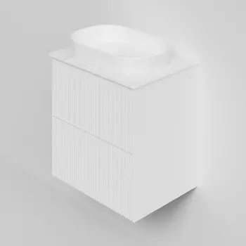 Мебель для ванной комнаты La Fenice Terra TWIN 60 см, подвесная, 2 ящика, Bianco