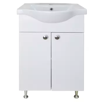 Мебель для ванной комнаты Loranto Моника 60 см напольная, белая