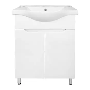 Мебель для ванной комнаты Loranto Палермо 55 см напольная, белая