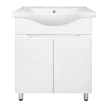 Мебель для ванной комнаты Loranto Палермо 60 см напольная, белая