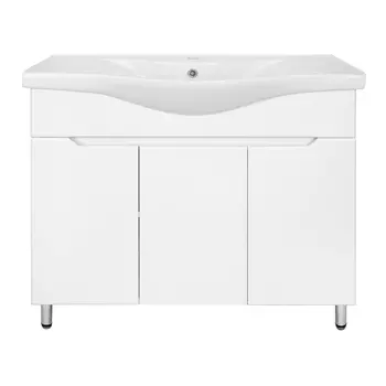 Мебель для ванной комнаты Loranto Палермо 90 см, напольная, белая