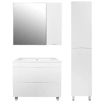 Мебель для ванной комнаты Loranto Santorini 60 см напольная, белая