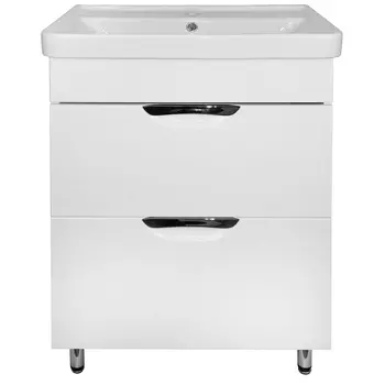 Мебель для ванной комнаты Loranto Соло 60 см напольная, белая