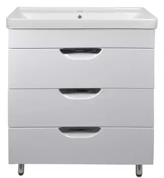 Мебель для ванной комнаты Loranto Соло 70 см напольная, белая