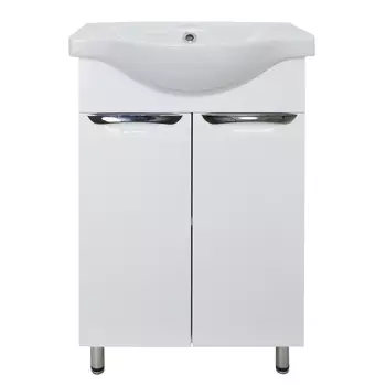 Мебель для ванной комнаты Loranto Стиль 50 см напольная, белая