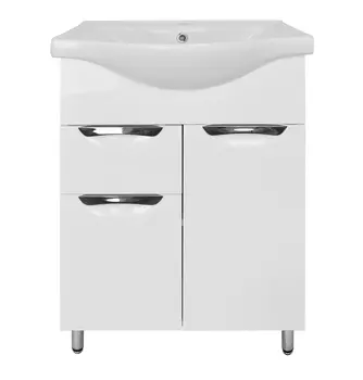 Мебель для ванной комнаты Loranto Стиль 60 см напольная, белая