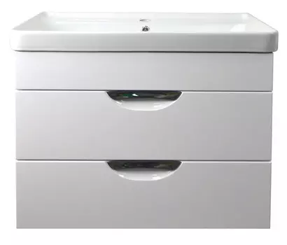 Мебель для ванной комнаты Loranto Стиль 70 см подвесная, белая