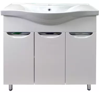 Мебель для ванной комнаты Loranto Стиль 80 см напольная, белая