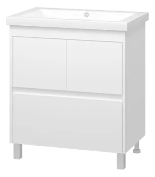 Мебель для ванной комнаты Misty Алиса 75 см напольная, белая