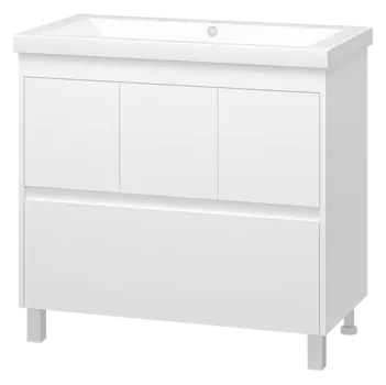 Мебель для ванной комнаты Misty Алиса 90 см напольная, белая