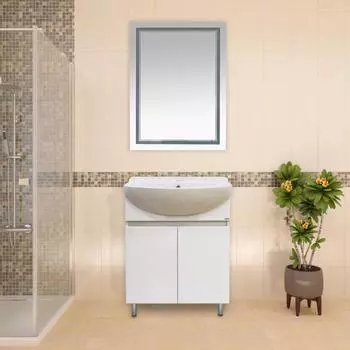 Мебель для ванной комнаты Misty Амур 71 см напольная, белая