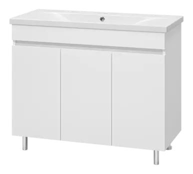Мебель для ванной комнаты Misty Енисей 100 см напольная, белая