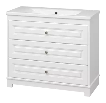 Мебель для ванной комнаты Misty Ларго 100 см напольная, белая