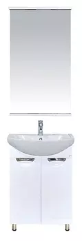 Мебель для ванной комнаты Misty Лаванда 50 см напольная, белая