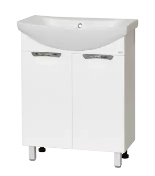 Мебель для ванной комнаты Misty Лаванда 65 см напольная, белая