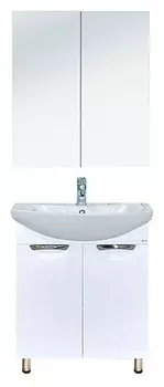 Мебель для ванной комнаты Misty Лаванда 70 см напольная, белая