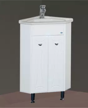 Мебель для ванной комнаты Misty Лотос 40 см напольная, белая